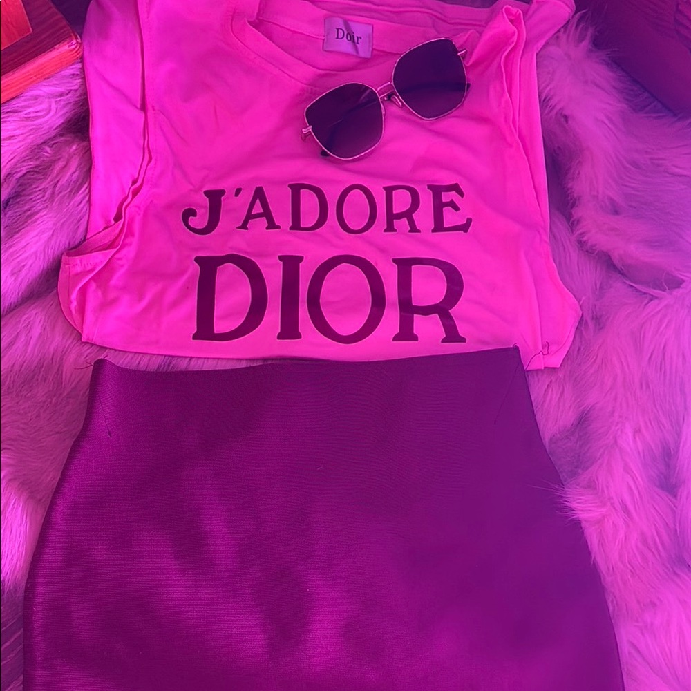 Chocolate Pink Mini Pencil Skirt for Cocktail Nights